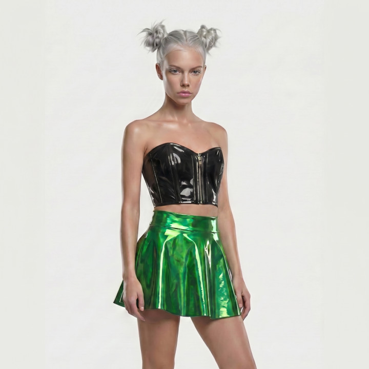 Aderlass Mini Skirt Holo Green