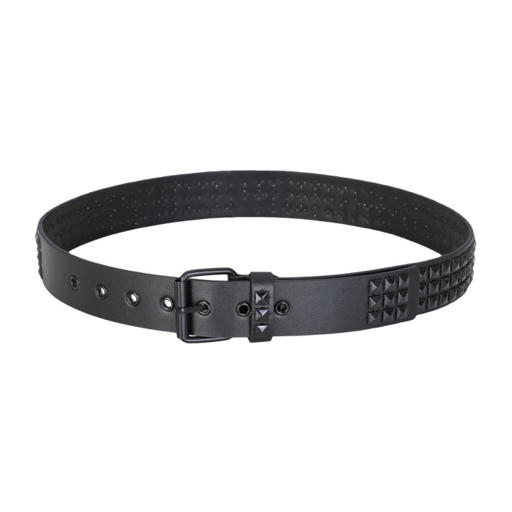 Black Pistol Studded Belt Nietengürtel Black-Black