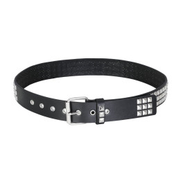 Black Pistol Studded Belt Nietengürtel Black-Silver