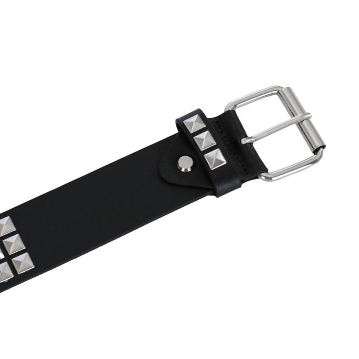 Black Pistol Studded Belt Nietengürtel Black-Silver