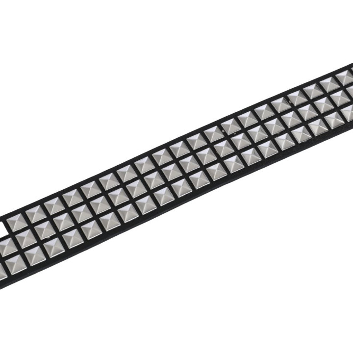 Black Pistol Studded Belt Nietengürtel Black-Silver