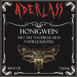 Aderlass Met Honigwein mit Vanilleauszug 10% vol 750ml