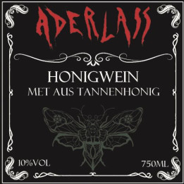 Aderlass Met Honigwein aus Tannenhonig 10% vol 750ml