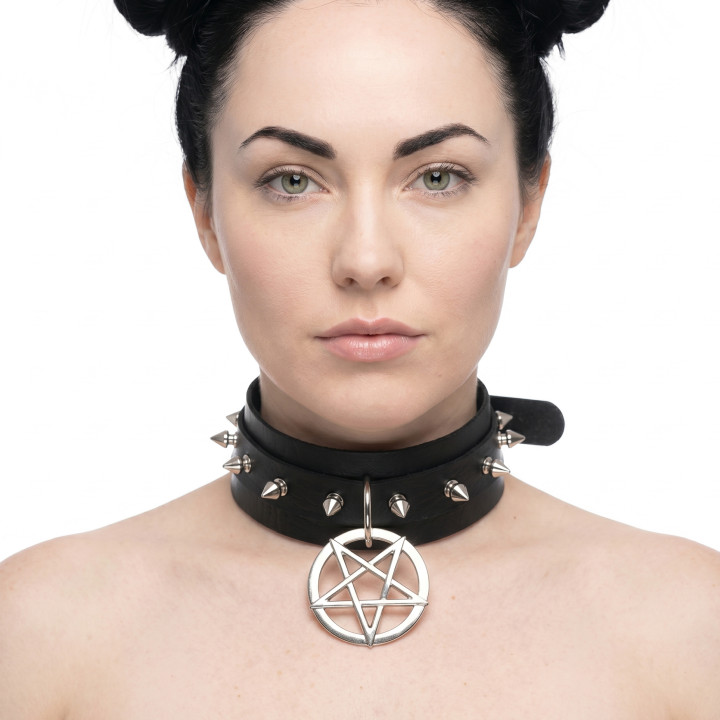 Lovesect Choker Heavy Pentagram Black