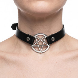Lovesect Choker Pentagram Black