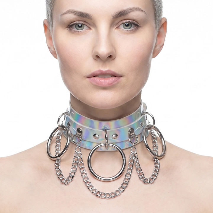 Lovesect Chain Choker Holo Silver