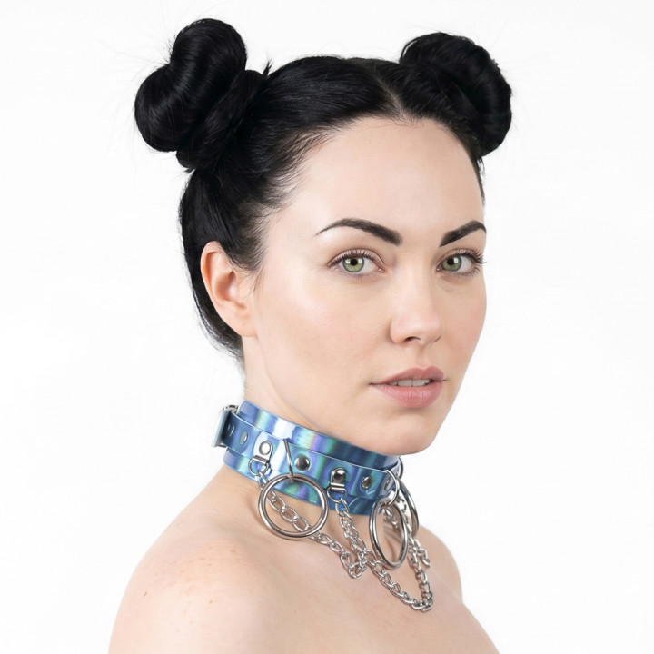 Lovesect Chain Choker Holo Blue