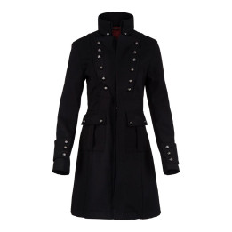 Aderlass Ladys Pirate Coat Wool Black
