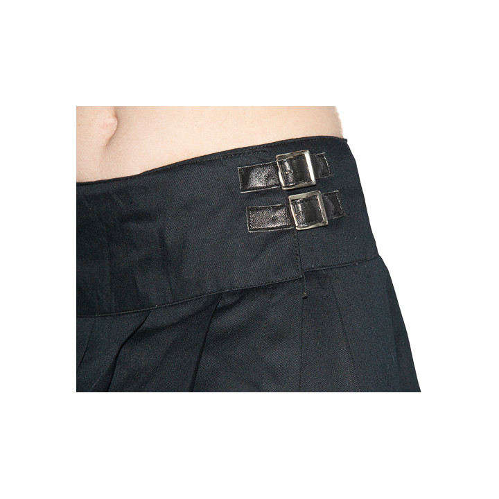 Black Pistol Buckle Mini Denim Black