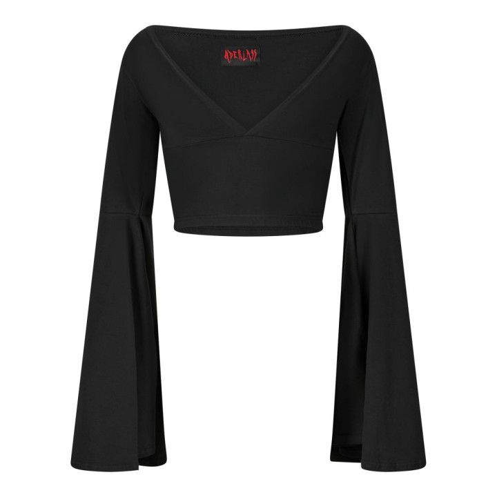 Aderlass Witch Crop Top Black