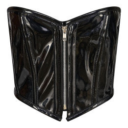 Aderlass Bustier Glossy Vinyl Black
