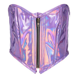 Aderlass Bustier Holo Silver-Violet