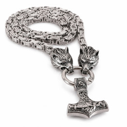 Black Pistol Necklace Viking Stainless Steel