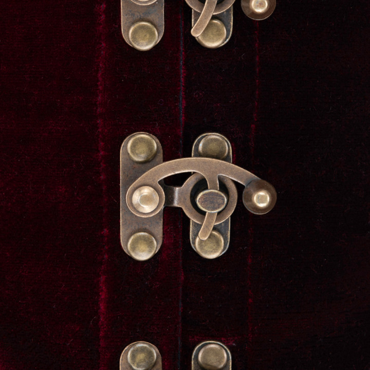 Aderlass Steampunk Waist Corset Velvet Bordeaux