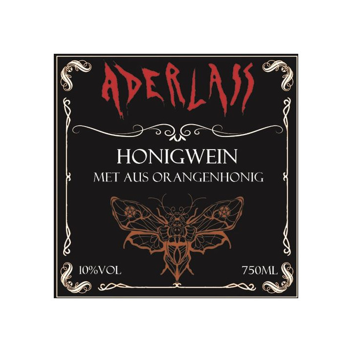 Aderlass Met Honigwein aus Orangenhonig 10% vol 750ml