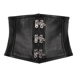 Aderlass Waist Corset Leather Black